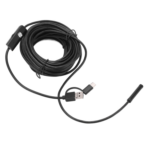 Flexible Cable Snake Inspection Camera USB HD Industrial Endoscope Camera with Adjustable LED Lights Full Screen Software Versatile Use for 1