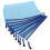 10pcs Light Blue Mesh Zipper File Folders A4 Document Organizer 23.7x33.3cm 3