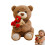 Valentine's Day Rose Bear Plush Toy for Couples 1