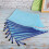 10pcs Light Blue Mesh Zipper File Folders A4 Document Organizer 23.7x33.3cm 4