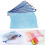 10pcs Light Blue Mesh Zipper File Folders A4 Document Organizer 23.7x33.3cm 6