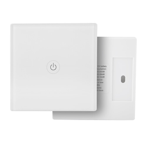 Interruttore touch intelligente WiFi con funzione timer remoto RF e supporto per comandi vocali. Compatibile con Alexa e Google Assistant. 2