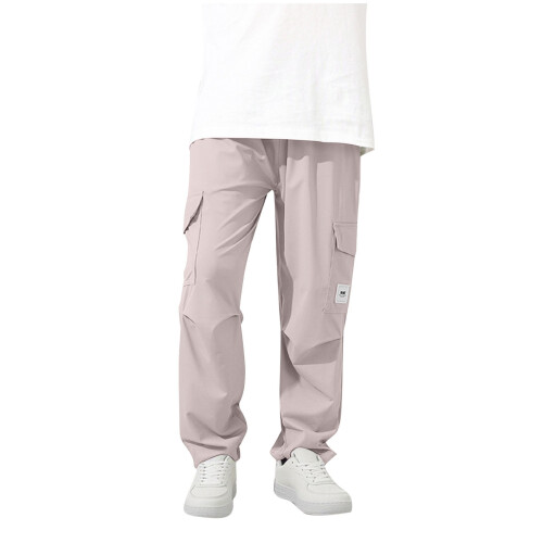 Εφηβικό Αγόρι Παντελόνι Baggy Cargo Ίσιο Φαρδιά Πόδια Ελαστική Μέση Καθημερινό