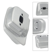 Silenciador de redução de ruído para motosserras Stihl FS38FS45FS55KM38KM45KM55, plástico, 9*8*5cm, preto.