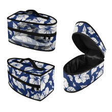 Organizer per ferro da stiro con motivo ibisco bianco, leggero, per accessori da stiro, borsa protettiva da viaggio per vaporizzatore, organizer da