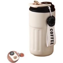 Reisebecher aus Edelstahl 316 mit LED-Temperaturanzeige, 440 ml isolierte Kaffeeflasche für Reisen/Büro/Pendeln – kompatibel mit allen gängigen