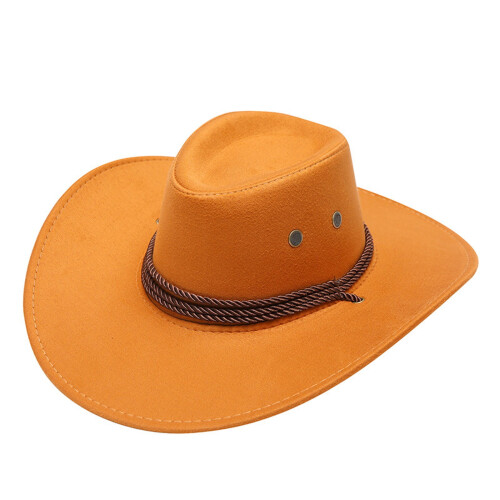 Καπέλο Cowboy Ενηλίκων Casual Στερεό Καλοκαίρι Western Μόδα Καπέλο Sun Cowboy Πλατύ Γείσο
