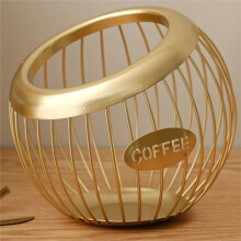 Grote koffiepadhouder, metalen organizer voor espressopads en koffie, perfecte decoratie voor je koffiebar.