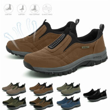 Willtoo Orthopedic Shoes for Men, Enjerr Orthopedic Shoes, Comfortable Waterproof Orthopedic Walking Shoes Hiking Sneakers Brown 11