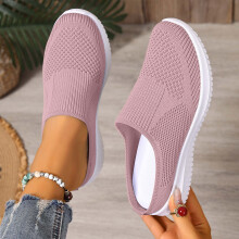 Willtoo ortopædiske slip-on vandresko til kvinder – komfortabel svangstøtte, bred bredde, pink 5,5W, kompatibel med sygeplejerske og arbejdsbrug