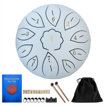 Steel Tongue Drum 6 Inch 11 Notes G Tone