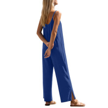 Women's Casual Summer Sleeveless Boho Romper with Pocket