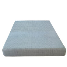 Drap-housse uni à carreaux en polyester, 150 x 200 cm, lavable en machine, doux pour la peau, pour lit simple, avec coins élastiques (bleu)