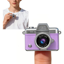 Mini digitalkamera med 1,47-tommers LCD-skjerm, 32 GB minnekort, tommelstort retro CCD-nøkkelringkamera for reiser, vlogging og selfier