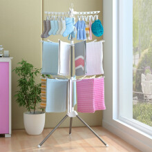 Multi-Functional Foldable Drying Rack with 24 Stainless Steel Clips, Indoor/Outdoor, Space-Saving & Portable – Compatible with Standard Laundry