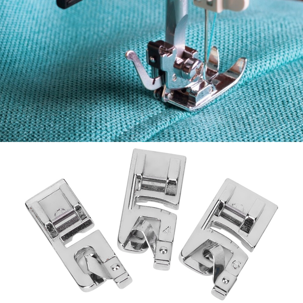 Household Sewing Rolled Hem Foot Trio