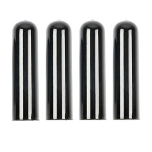 4-delige set zwarte afdekkapjes voor de achterdeurvergrendeling van de BMW 5-serie F10 F18 E39