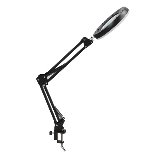 Lampe loupe multifonction avec alimentation USB, bras entièrement réglable et construction robuste. 1