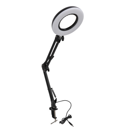 Lampe loupe multifonction avec alimentation USB, bras entièrement réglable et construction robuste. 2