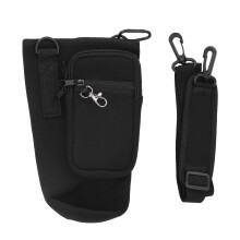 Insulated Cup Holder Pouch with Phone Pocket Neoprene Water Bottle Carrier Bag Adjustable Strap for Stanley H2.0Shockproof Waterproof Hands Free