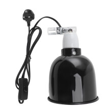 Reptile Light Fixture Heat Lamp with Adjustable Socket Featuring360Degree Rotating Heating Lamp Cover for UVB Light Fixture Suitable for Terrarium