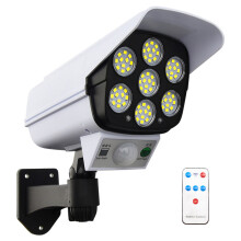 Solar Wall Light With Motion Sensor Super Bright Outdoor FloodLight Dusk To Dawn Security Lamp Remote Control IP65Waterproof Adjustable Mounting For