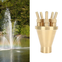 G1 Inch Copper Nozzle Universal Fountain Head for Garden Pool Sprinkler
