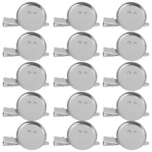 40Pcs Silver Brooch Making Accessories for Personalized Jewelry Craft