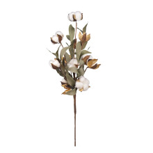 Maintenance-Free Home Accents, Artisanal Dried Cotton Bolls, Natural Cotton Stems Decor For DIY Farmhouse Style Decorations