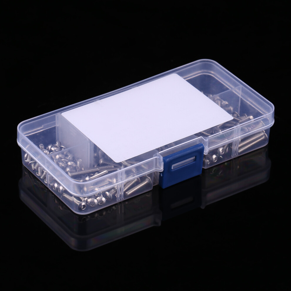M3 SS304 Button Head Screw & Nut Kit 230pc