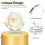 3Pcs Transparent Crystal Trophy Award Prize Accessory 6