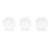3Pcs Transparent Crystal Trophy Award Prize Accessory 8