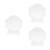 3Pcs Transparent Crystal Trophy Award Prize Accessory 10