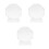 3Pcs Transparent Crystal Trophy Award Prize Accessory 11