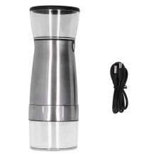 Adjustable Ceramic Grinder, Portable Coffee Brewing System With Precise Filter, Provides Up To12Servings, Ideal For Travel Or Home Use, Glass
