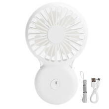 Ventilador com velocidade ajustável, mini ventilador portátil ultrafino, ventilador recarregável via USB para escritório e casa, ventilador