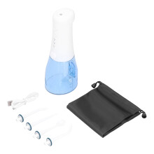 Efficient Teeth Cleaning Tool, Portable Oral Irrigator USB Rechargeable Dental Cleaner, Cordless Water Flosser360Degree Rotating Nozzle for