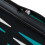 Travel Backgammon Set, Roll-Up Leather Look 6