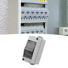 Boîte de jonction de distribution électrique - Compatibilité universelle - Installation facile - Conception transparente à clapet - Résistante