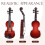 3Sets Wooden Mini Violin Desktop Model Reusable Decor 7