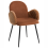 Beliani Set of 2 Dining Chairs AMITY Fabric Brown 5
