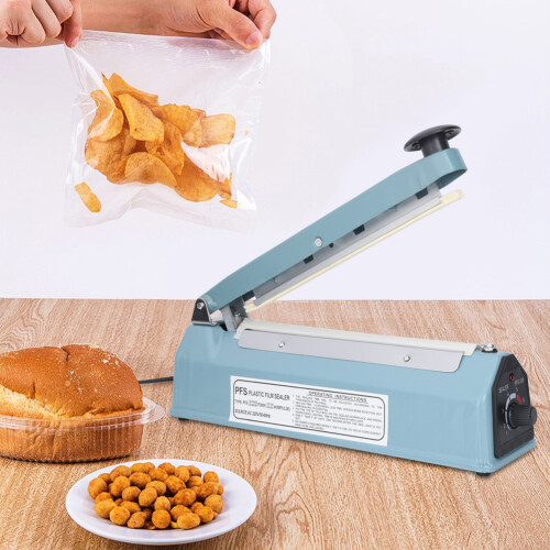 Φορητή μηχανή σφράγισης τσαντών Impulse Sealer με λαβή 20cm ανθεκτική στη θερμότητα με 2