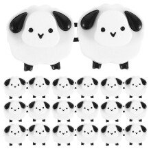10Pcs Pants Waist Tightener Kit Cartoon Sheep Design Adjustable White