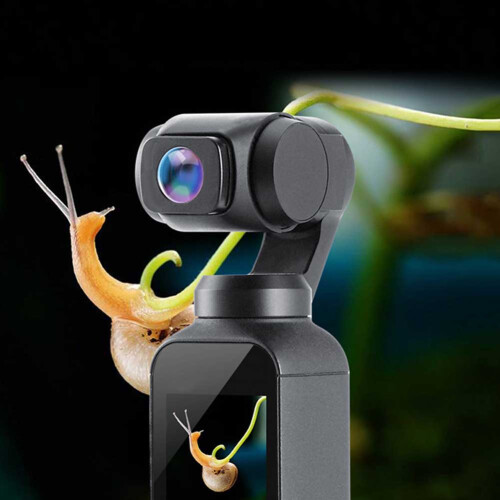 Ευρυγώνιος φακός υψηλής απόδοσης για Dji Osmo Pocket3, μαγνητική βάση με γυαλί HD Clarity και 2