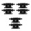 6Pcs Durable Electric Drill Pump Black Handheld Self Priming Pump 5