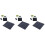3Pcs Black Solar Panel USB Charger Fast Charging Weatherproof Design 3