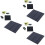 3Pcs Black Solar Panel USB Charger Fast Charging Weatherproof Design 5
