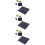 3Pcs Black Solar Panel USB Charger Fast Charging Weatherproof Design 7