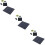 3Pcs Black Solar Panel USB Charger Fast Charging Weatherproof Design 8