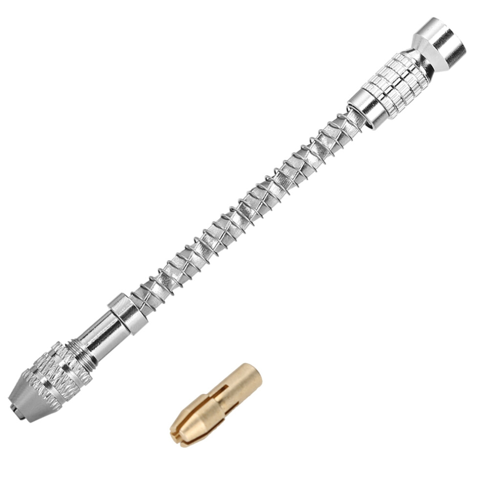 Mini Hand Drill Set With 20 Twist Bits, 0.3-1.6Mm, Silver 9421392746856